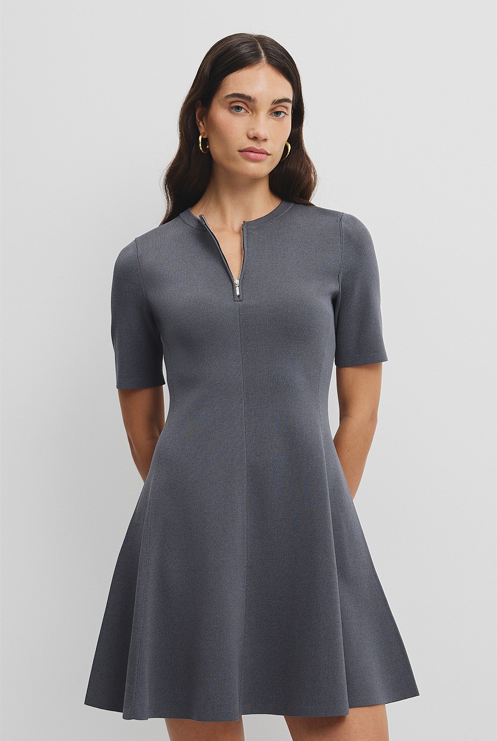 Compact Knit Mini Dress