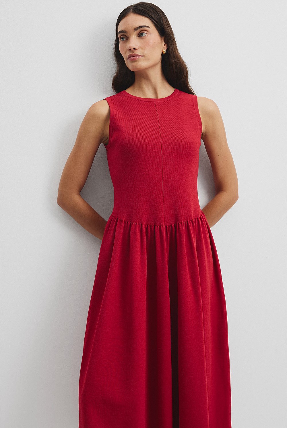 Mix Stitch Knit Dress