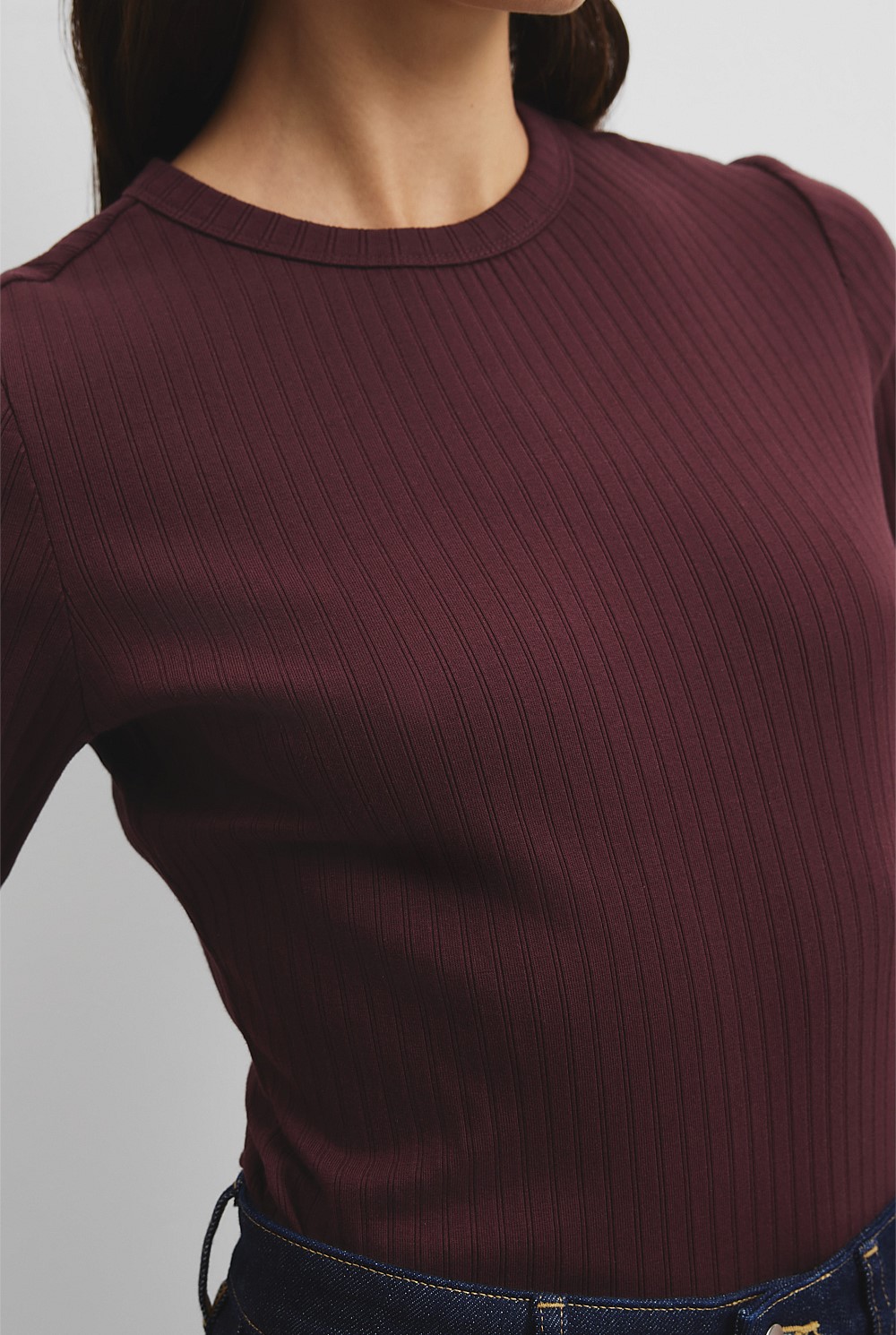 Australian Cotton Blend Short Sleeve Fitted T-Shirt