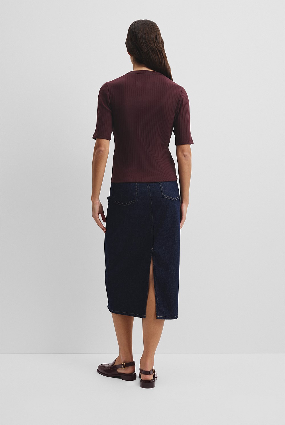 Australian Cotton Blend Short Sleeve Fitted T-Shirt