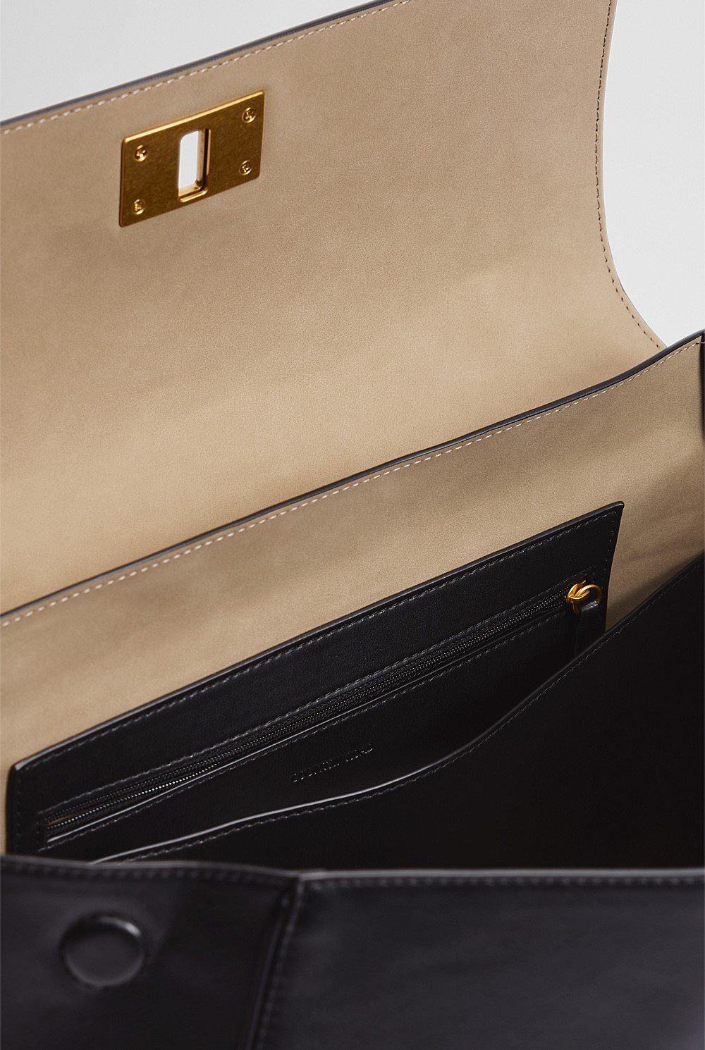 Turn Lock Shoulder Bag