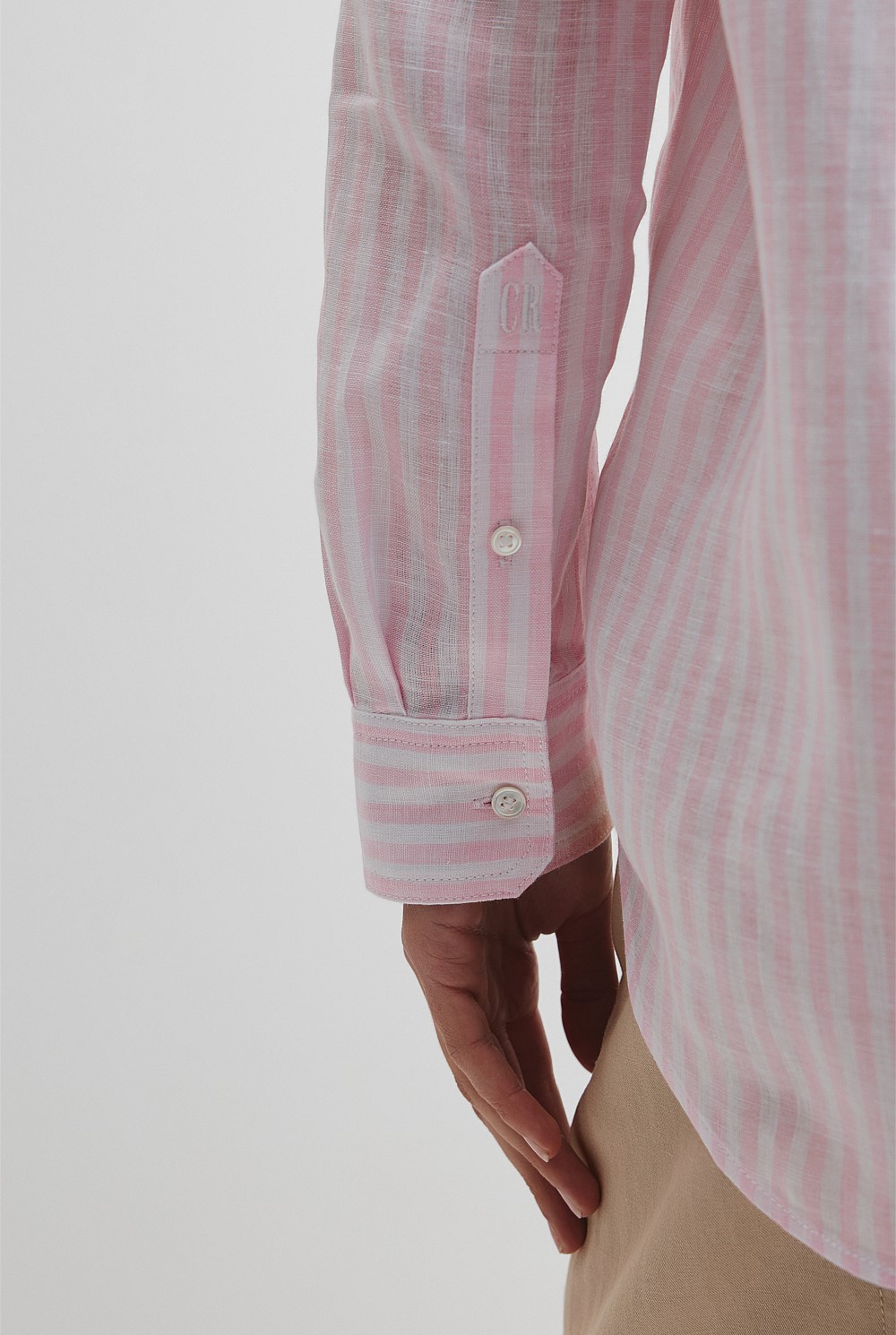 Organically Grown Linen Stripe Shirt
