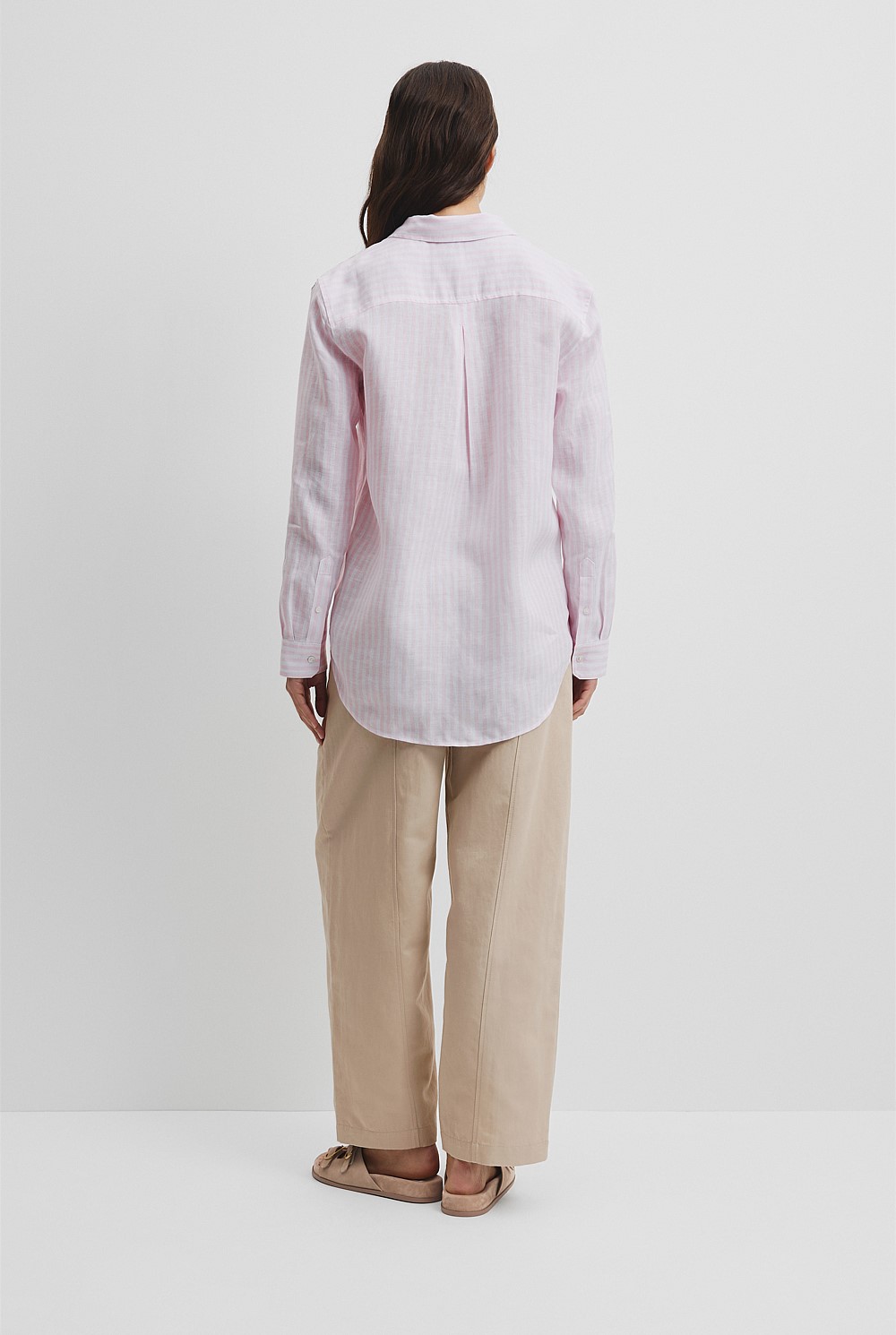 Organically Grown Linen Stripe Shirt