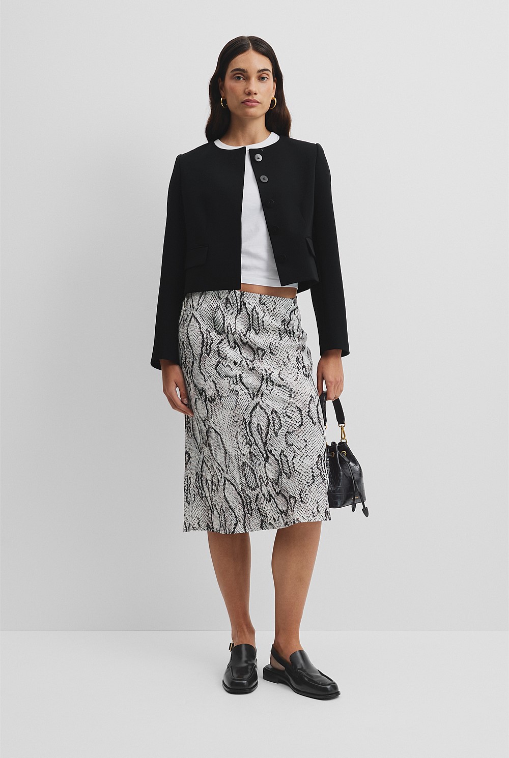 Print Midi Skirt