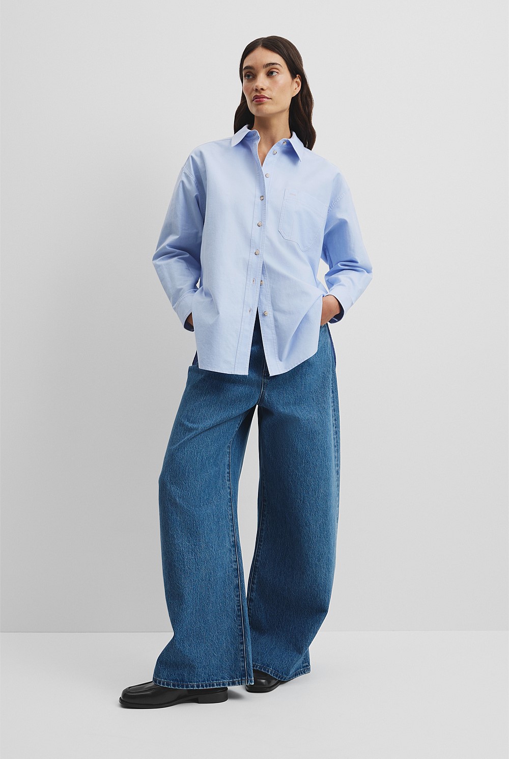 Oversized Australian Cotton Oxford Shirt