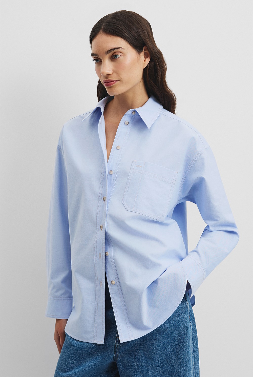 Oversized Australian Cotton Oxford Shirt