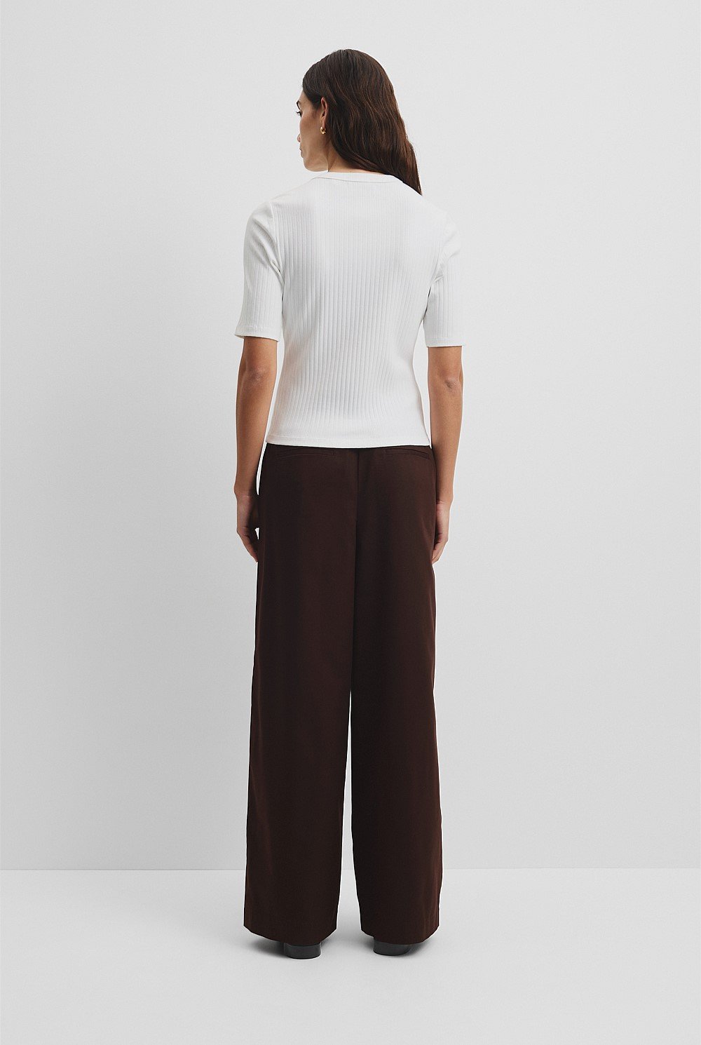 Australian Cotton Blend Short Sleeve Fitted T-Shirt