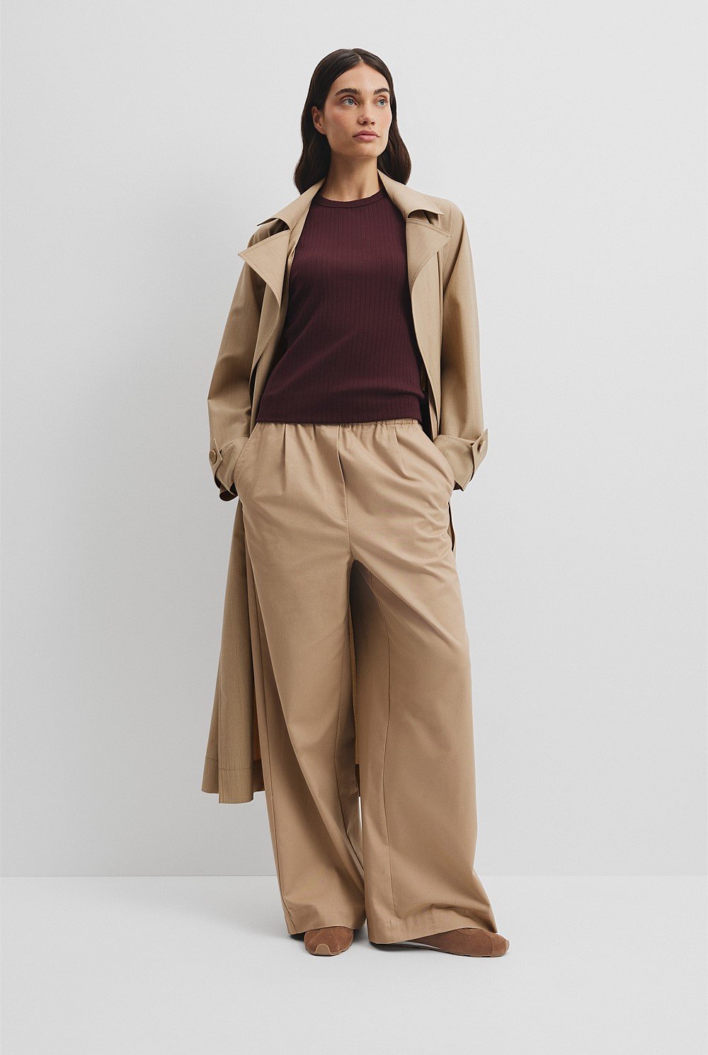 Australian Cotton Blend Fitted Rib Tank