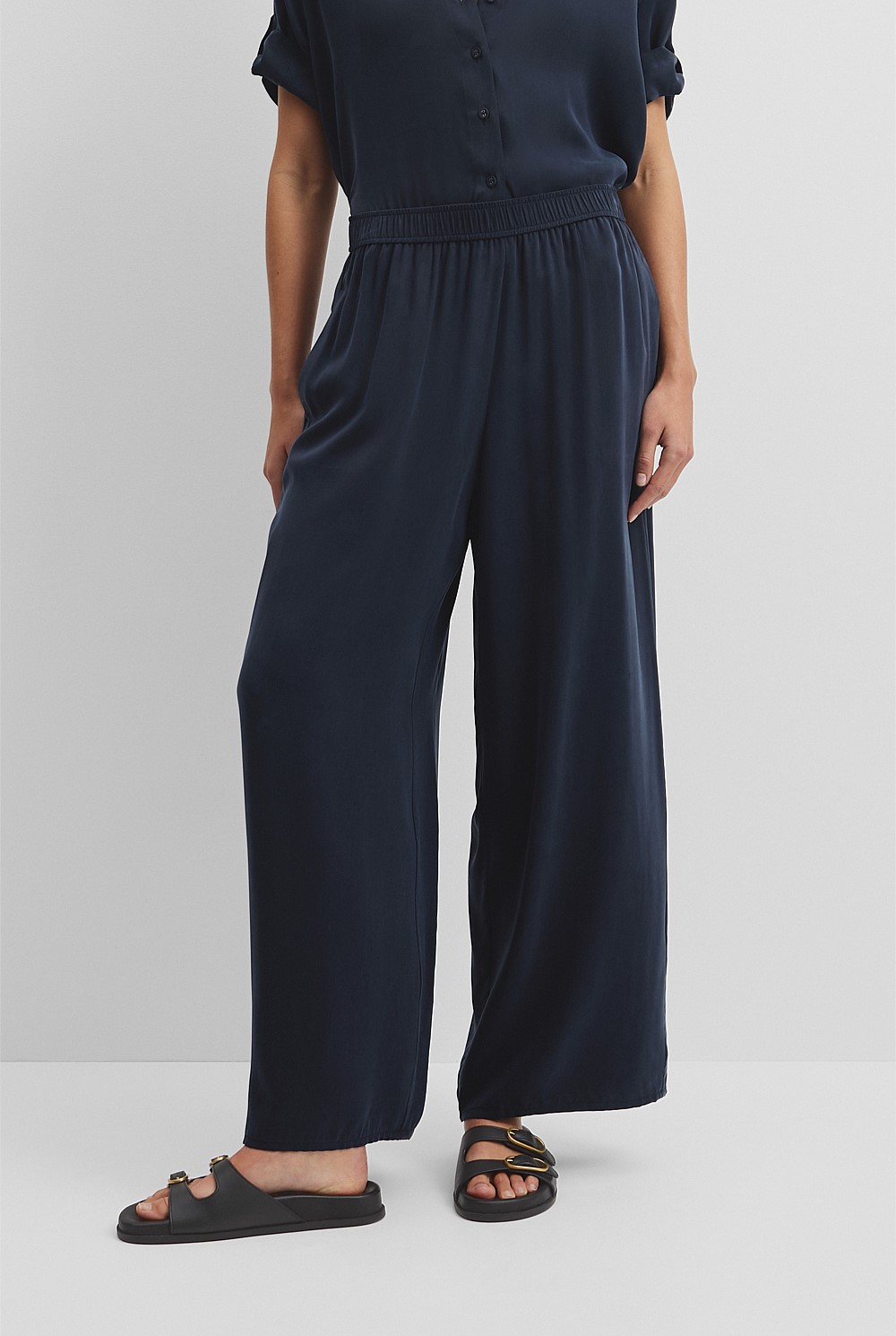 Pull On Cupro Pant