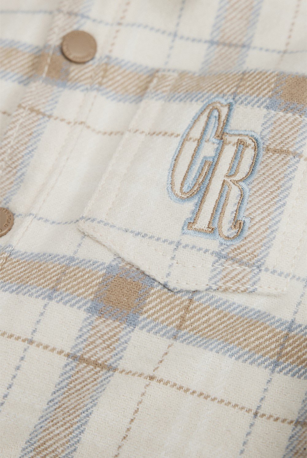 Organically Grown Cotton Hooded Check Shirt