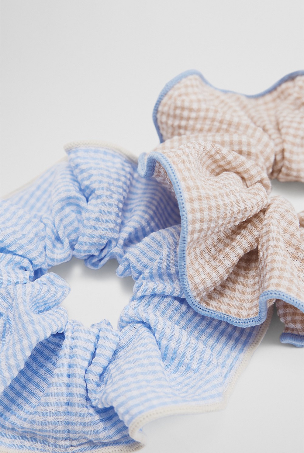 Gingham Scunchie Pack of 2