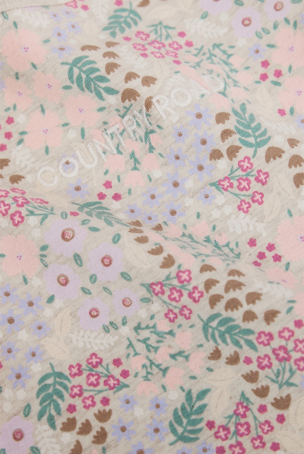 Organically Grown Cotton Blend Frill Long Sleeve Logo Bodysuit