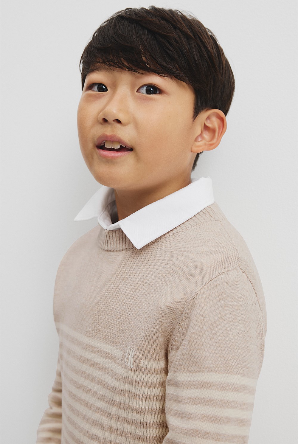 Stripe Country Road Logo Knit