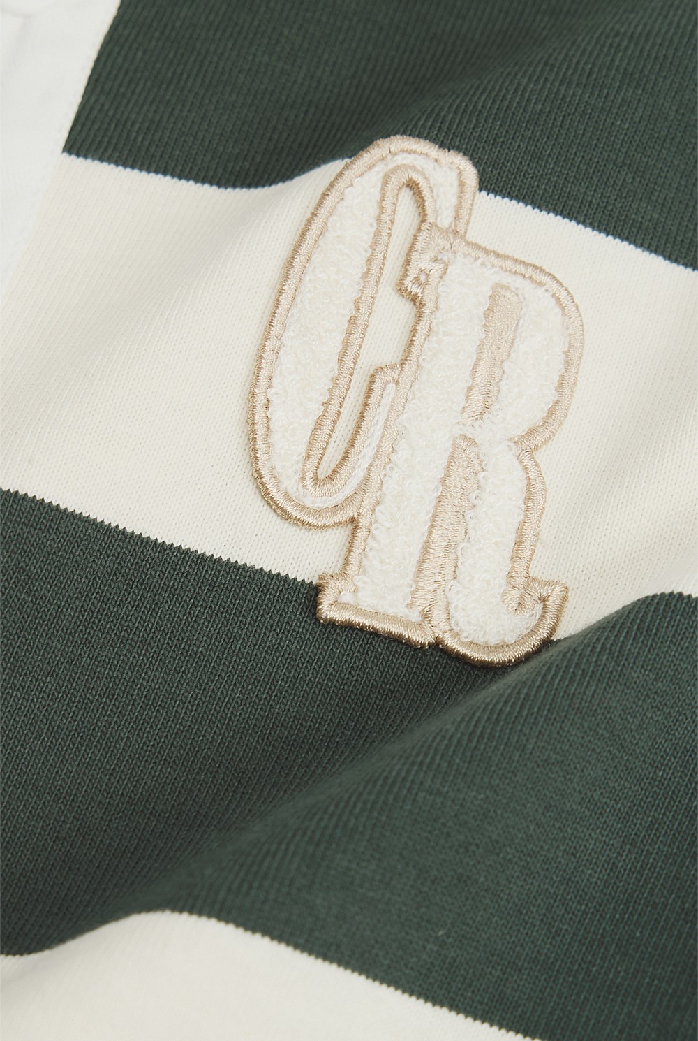 Organically Grown Cotton Block Stripe Rugby