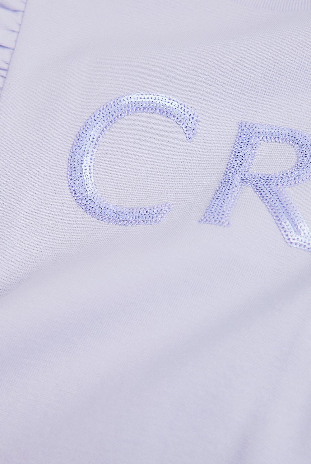 Long Sleeve Logo Frill T-Shirt