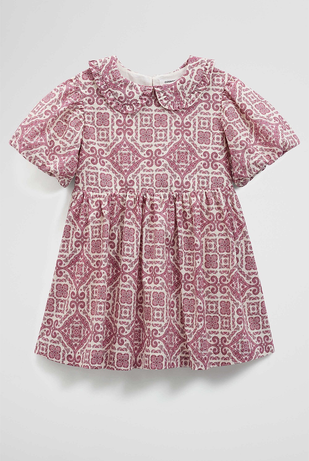 Frill Collar Print Dress