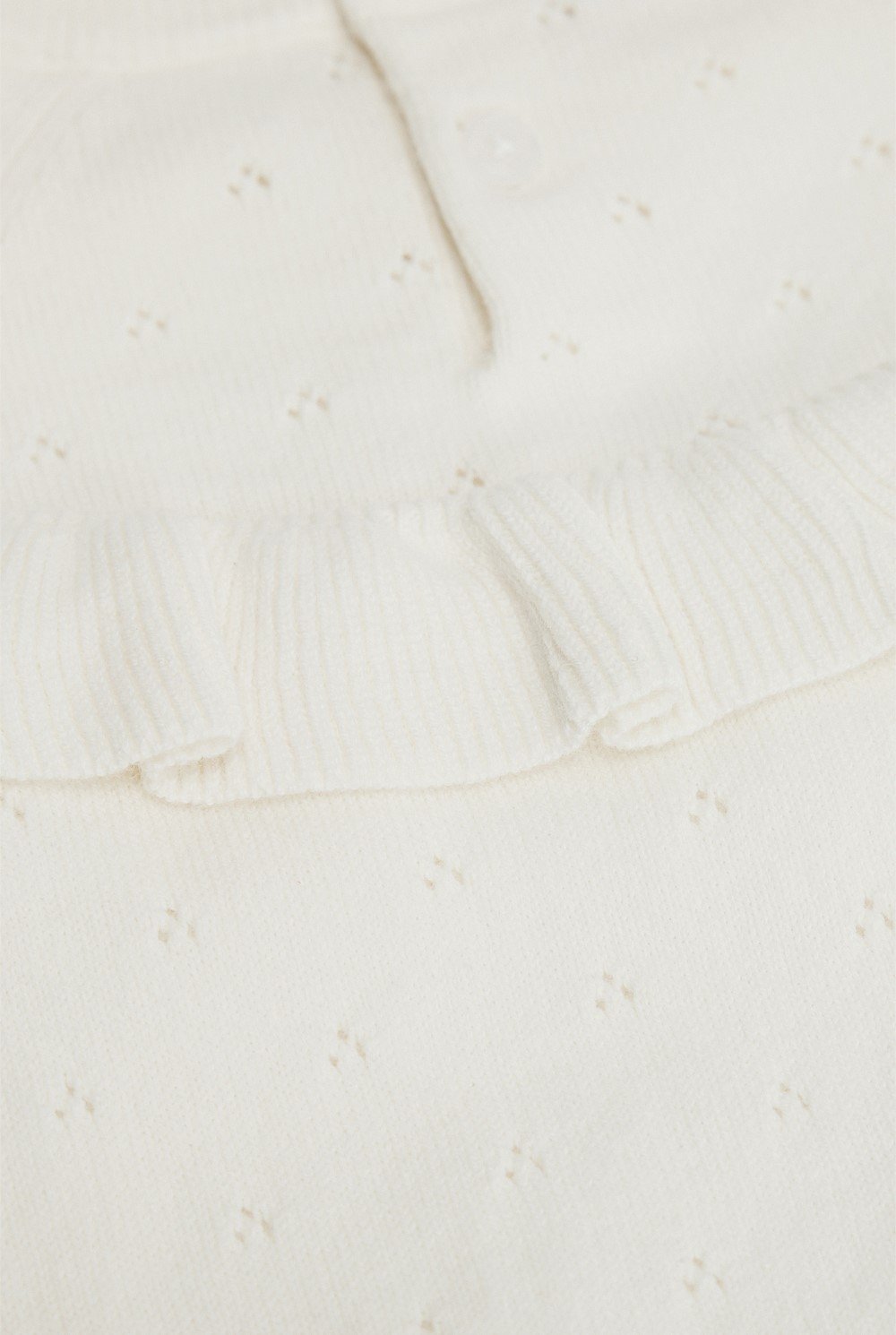 Frill Neck Knit Pullover