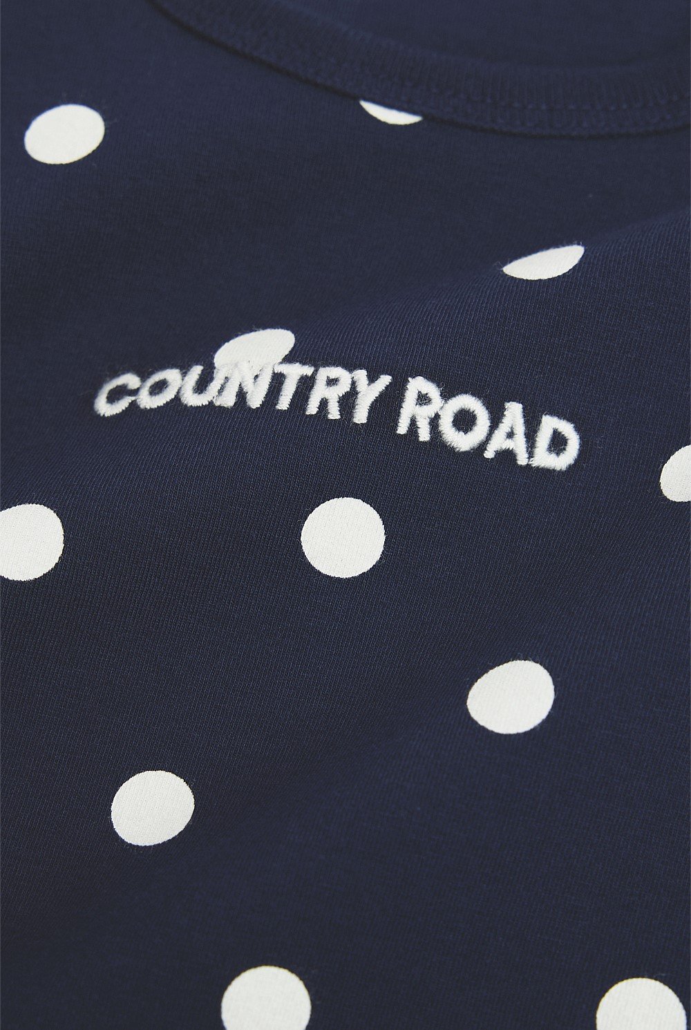 Organically Grown Cotton Blend Frill Long Sleeve Logo Bodysuit