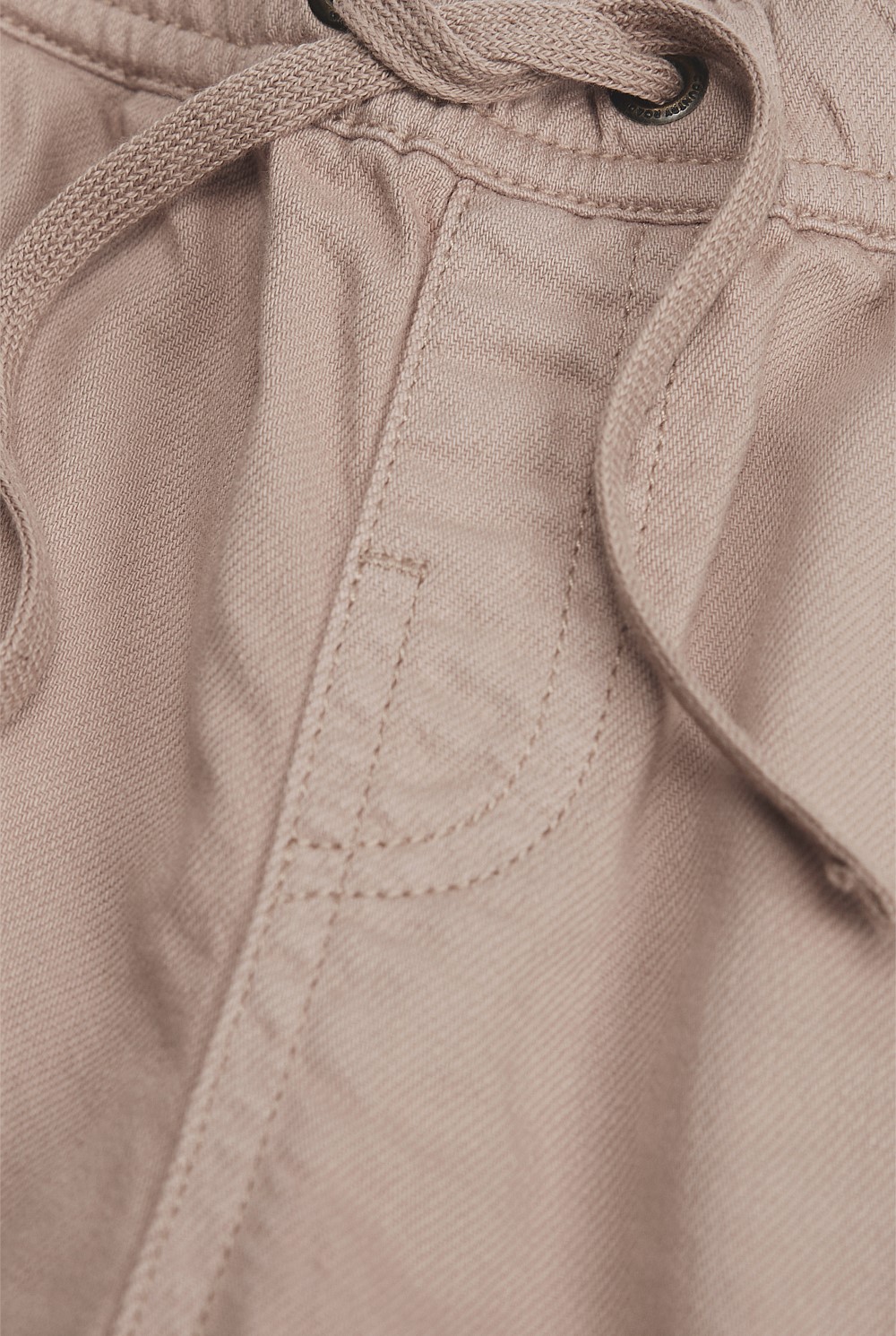 Australian Cotton Blend Relaxed Pull-On Pant