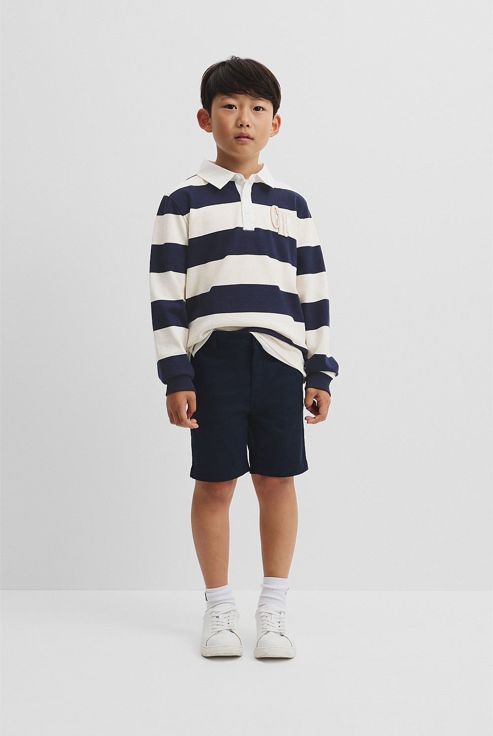 Organically Grown Cotton Block Stripe Rugby