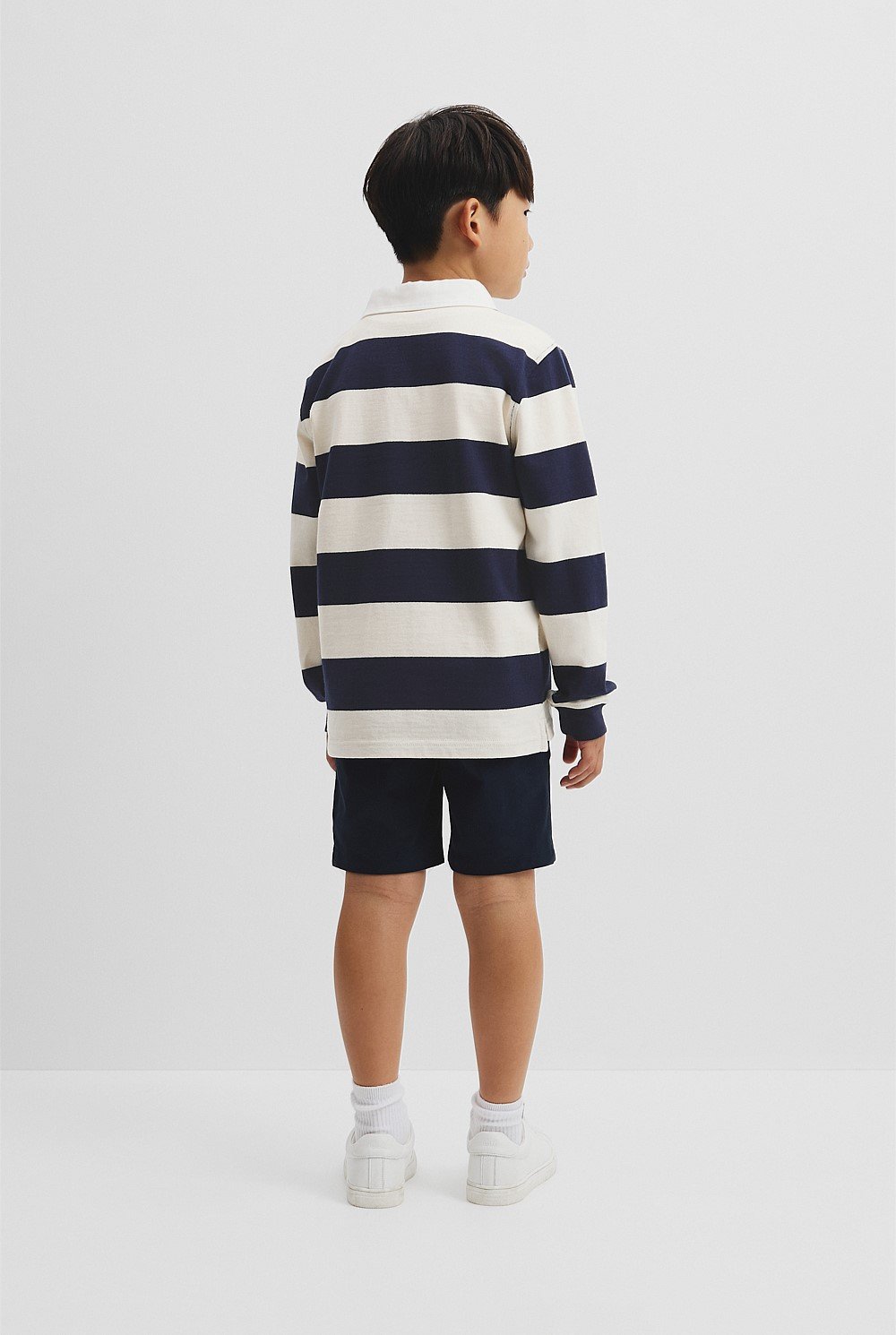 Organically Grown Cotton Block Stripe Rugby