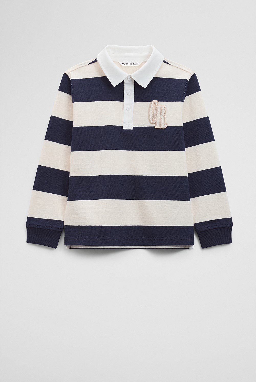 Organically Grown Cotton Block Stripe Rugby