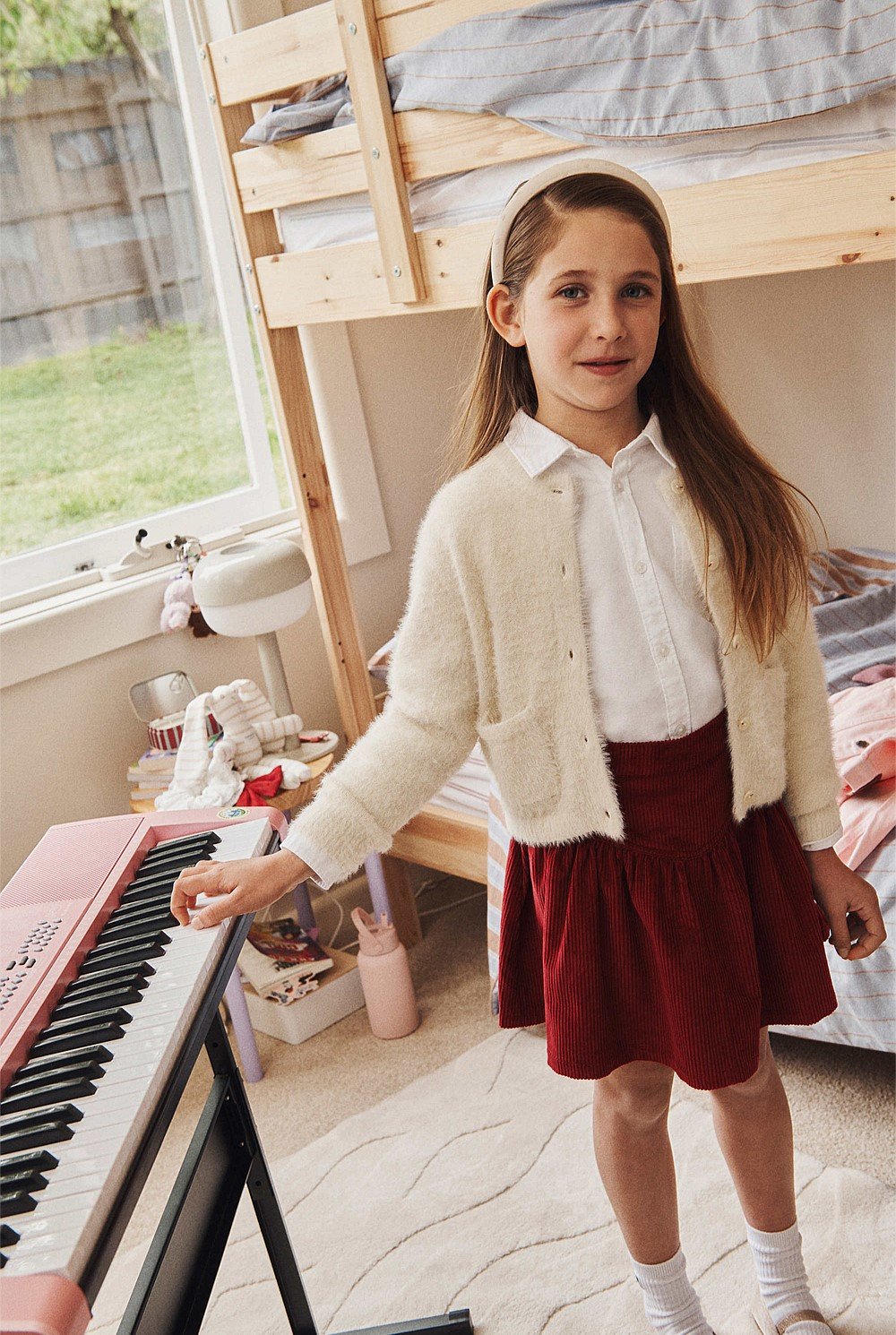 Organically Grown Cotton Cord Flounce Skirt