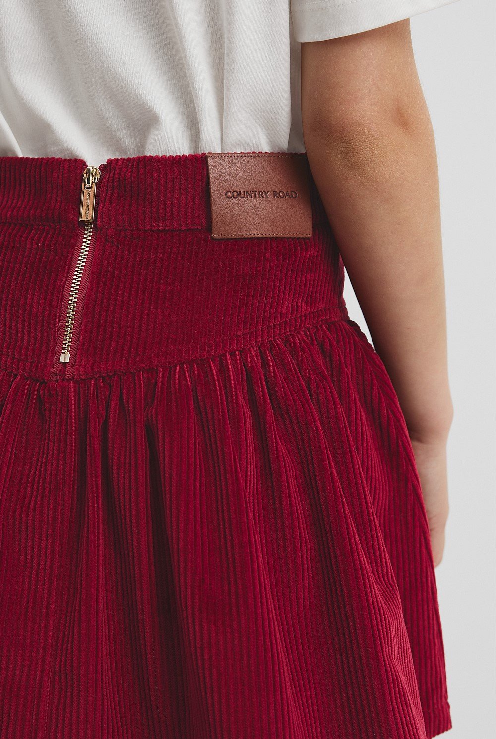 Organically Grown Cotton Cord Flounce Skirt