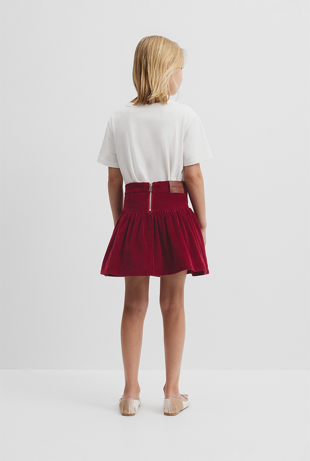 Organically Grown Cotton Cord Flounce Skirt