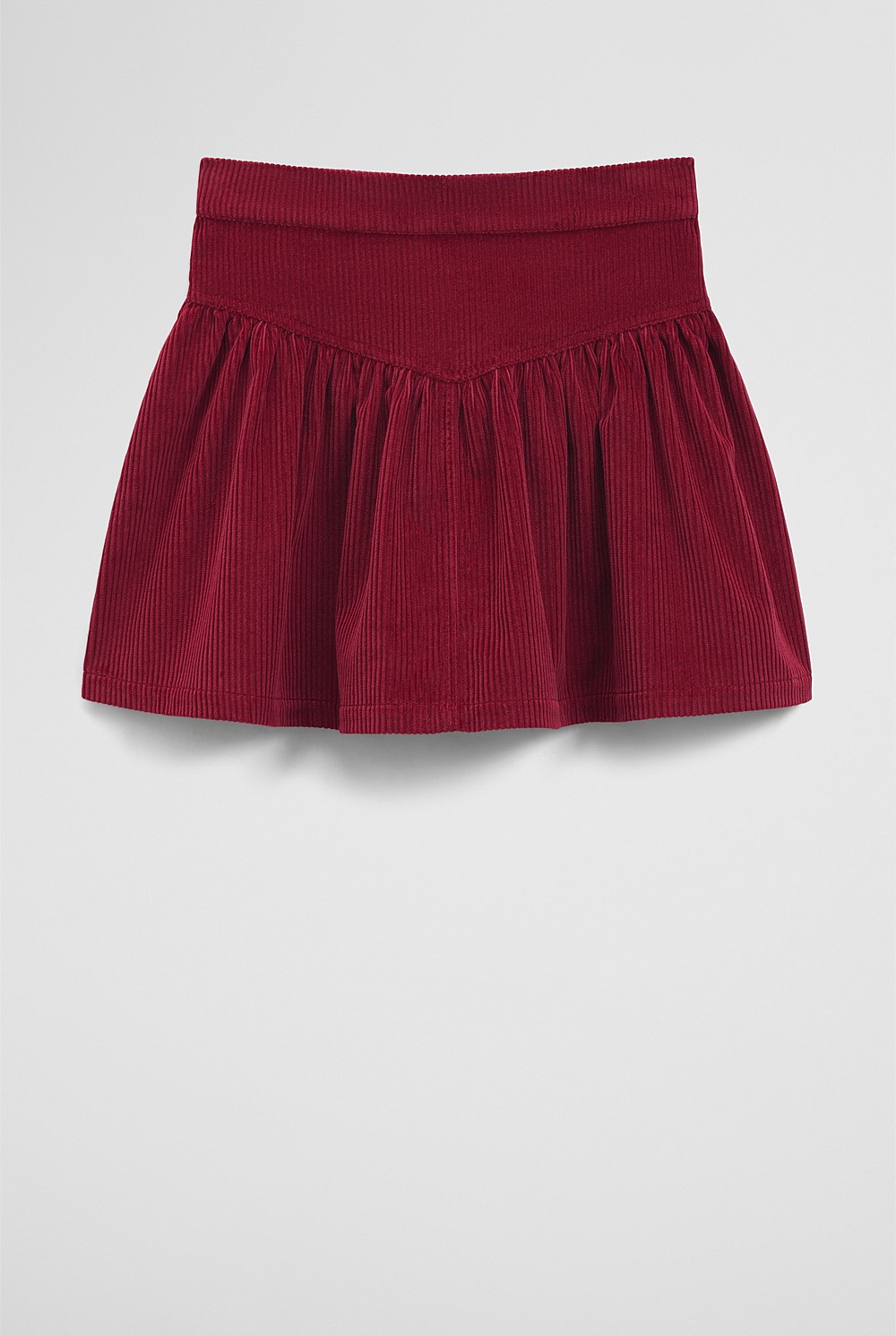 Organically Grown Cotton Cord Flounce Skirt