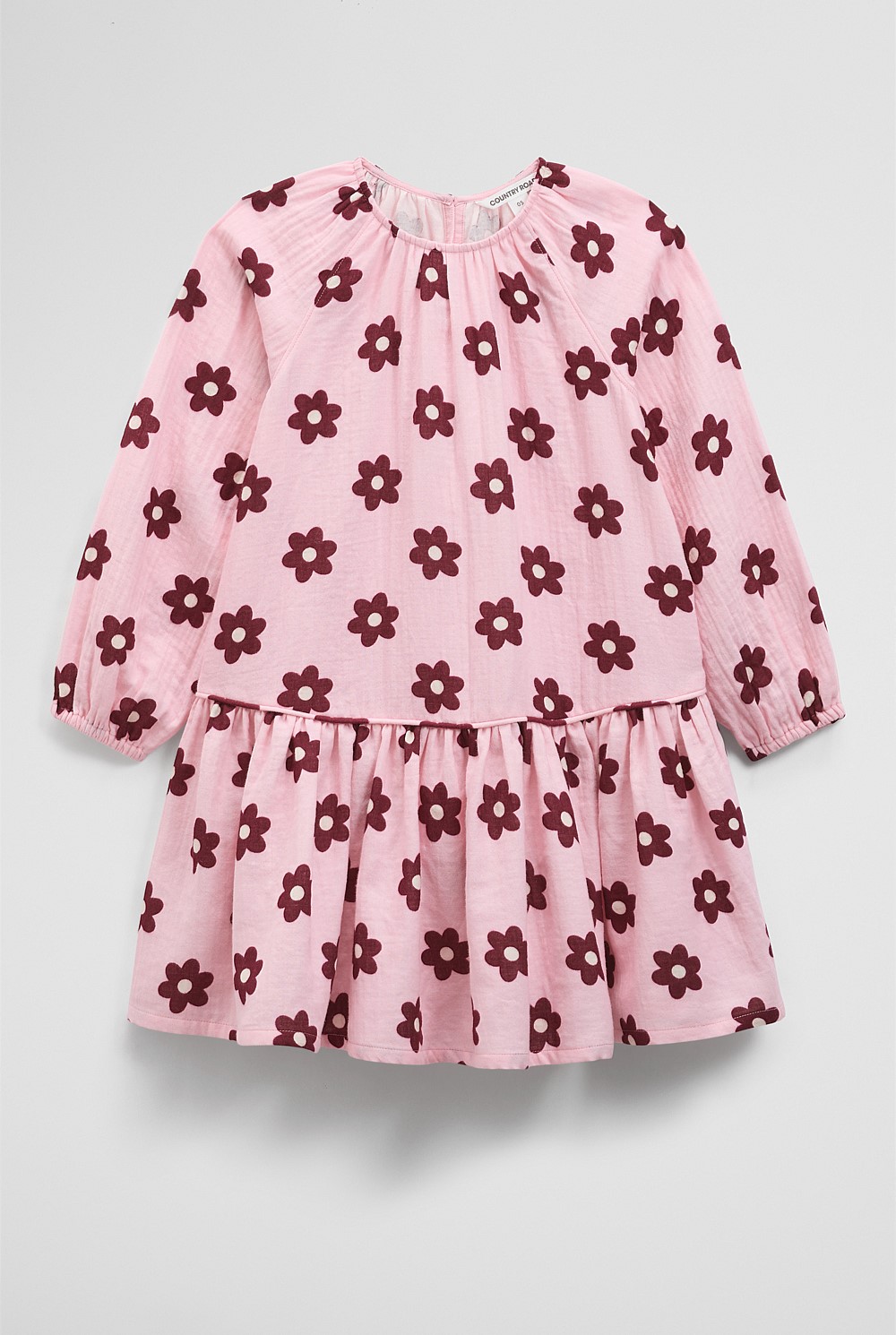 Drop Waist Long Sleeve Dress