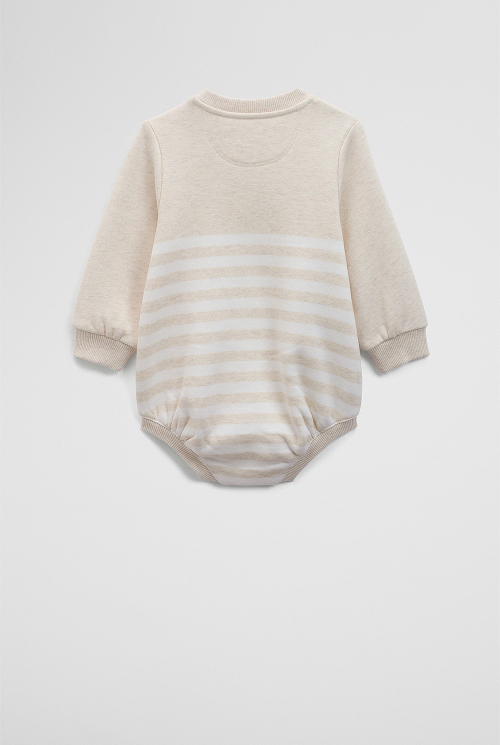 Organically Grown Cotton Logo Oversized Long Sleeve Bodysuit