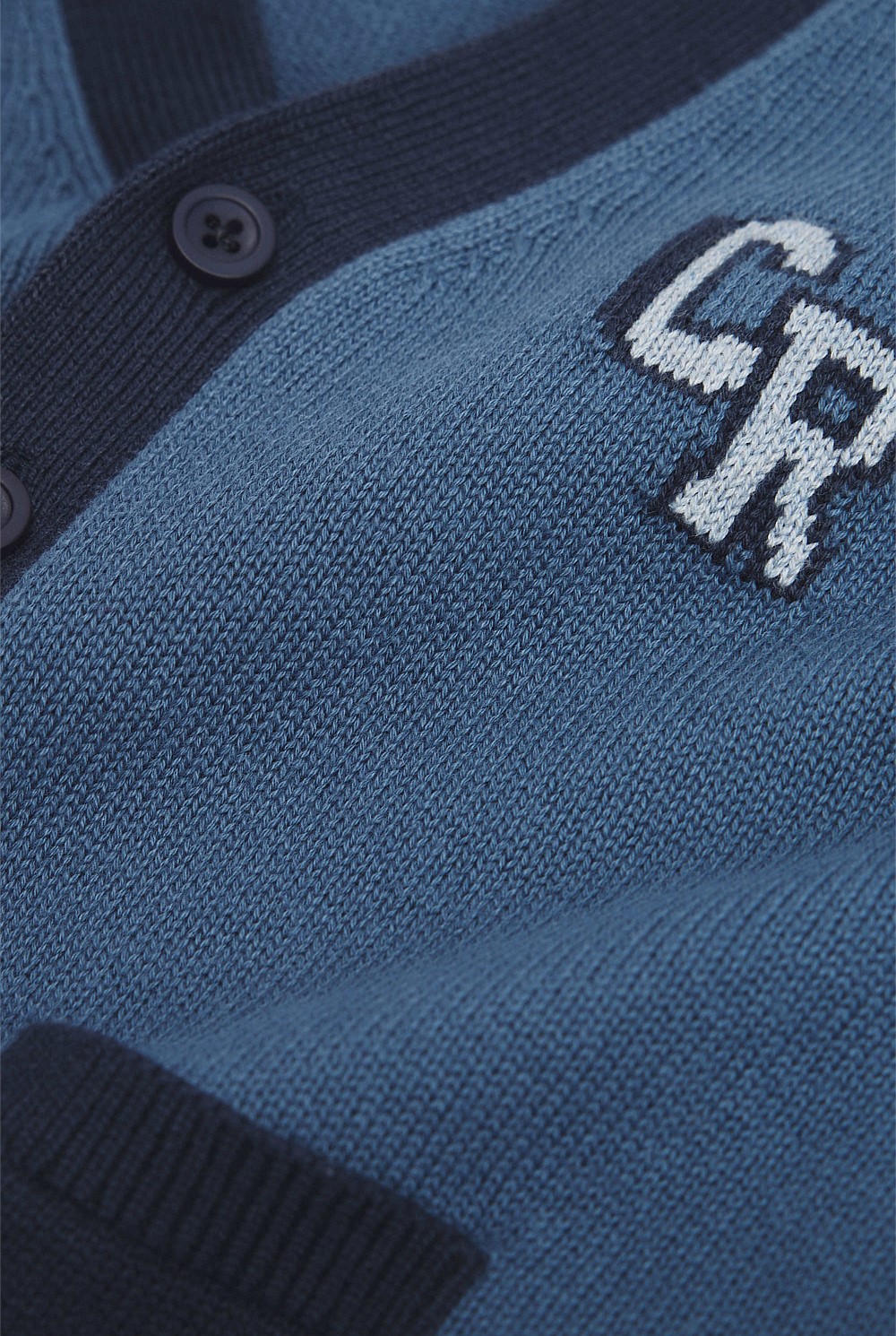 Contrast Knit Cardigan