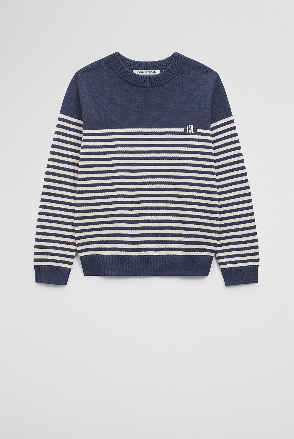 Stripe Country Road Logo Knit