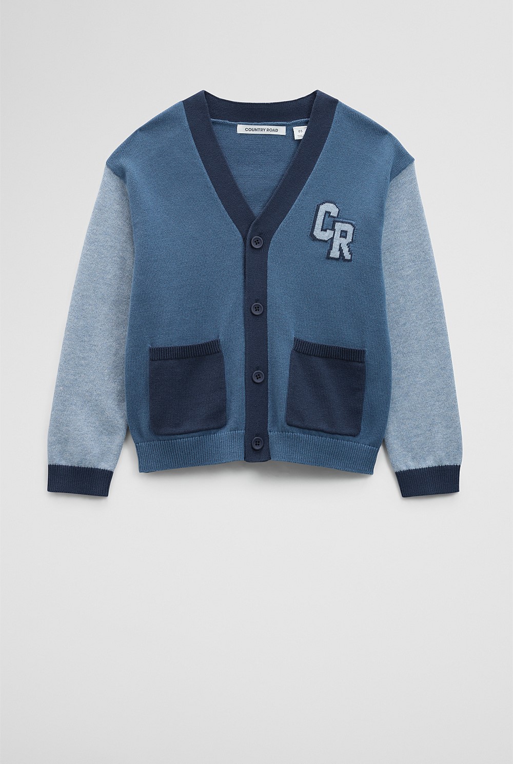 Contrast Knit Cardigan