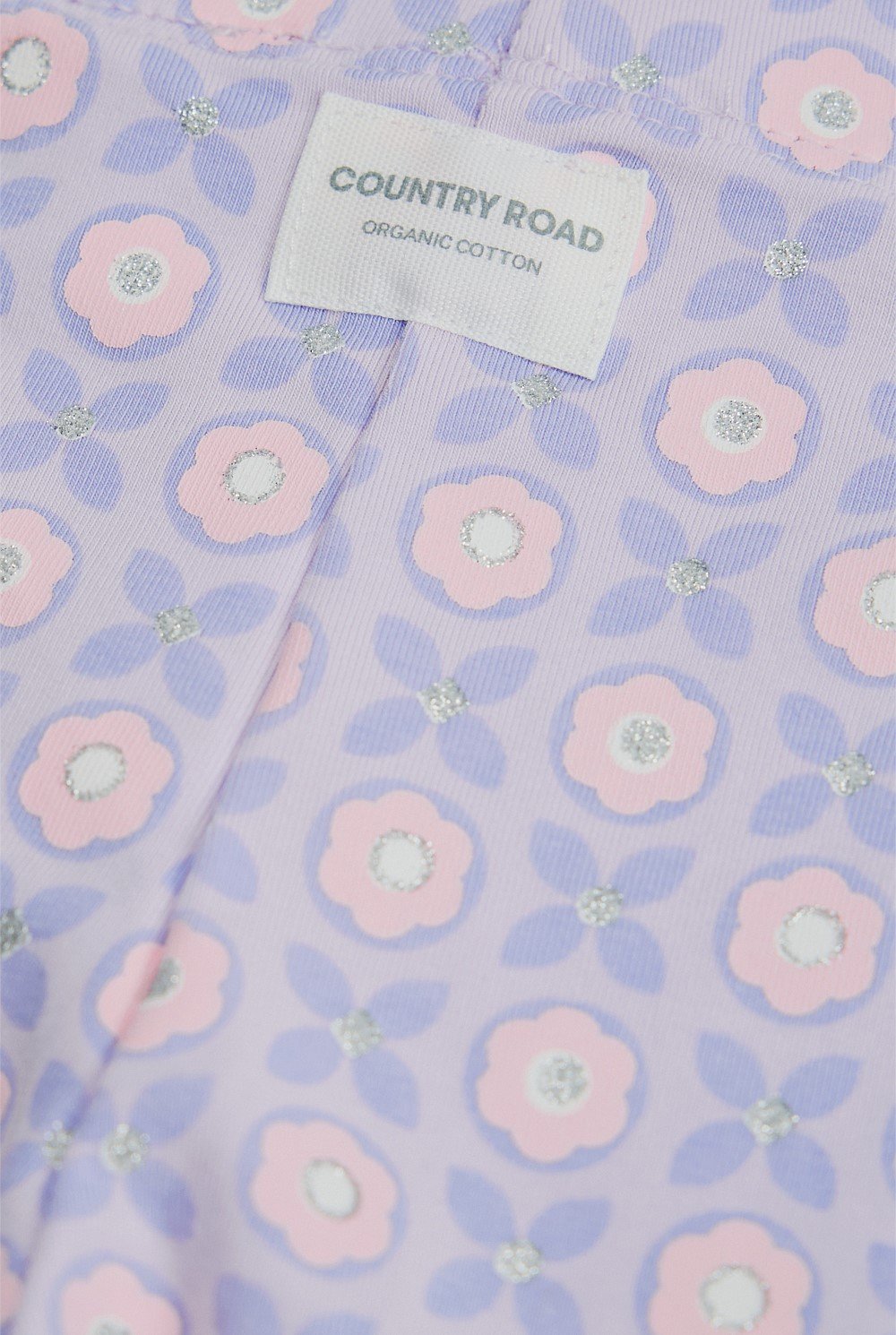 Organically Grown Cotton Blend Geometric Legging