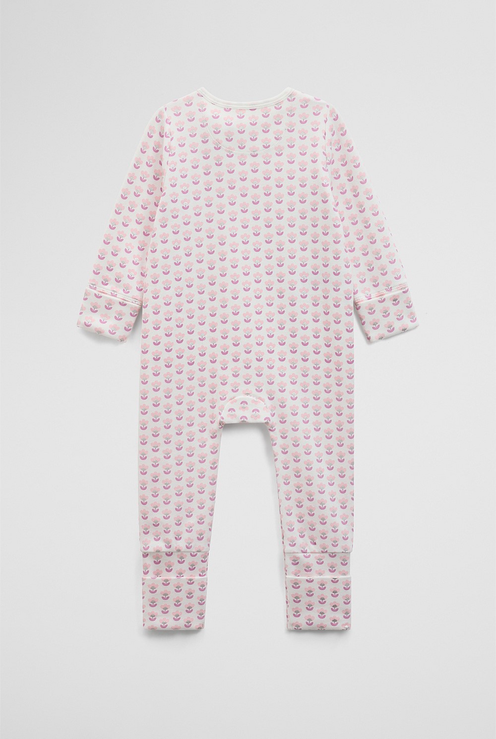 Organically Grown Cotton Blend Logo Zip Jumpsuit