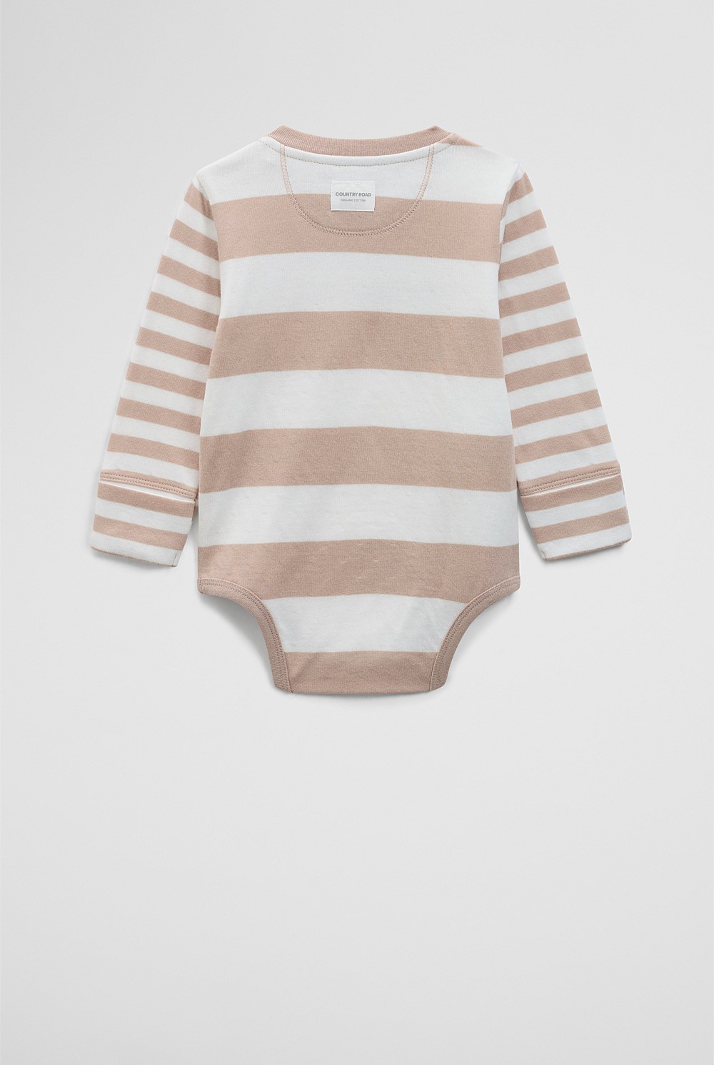 Spliced Stripe Long Sleeve Bodysuit
