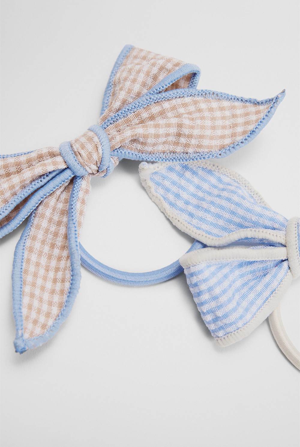 Gingham Hairtie Pack of 2
