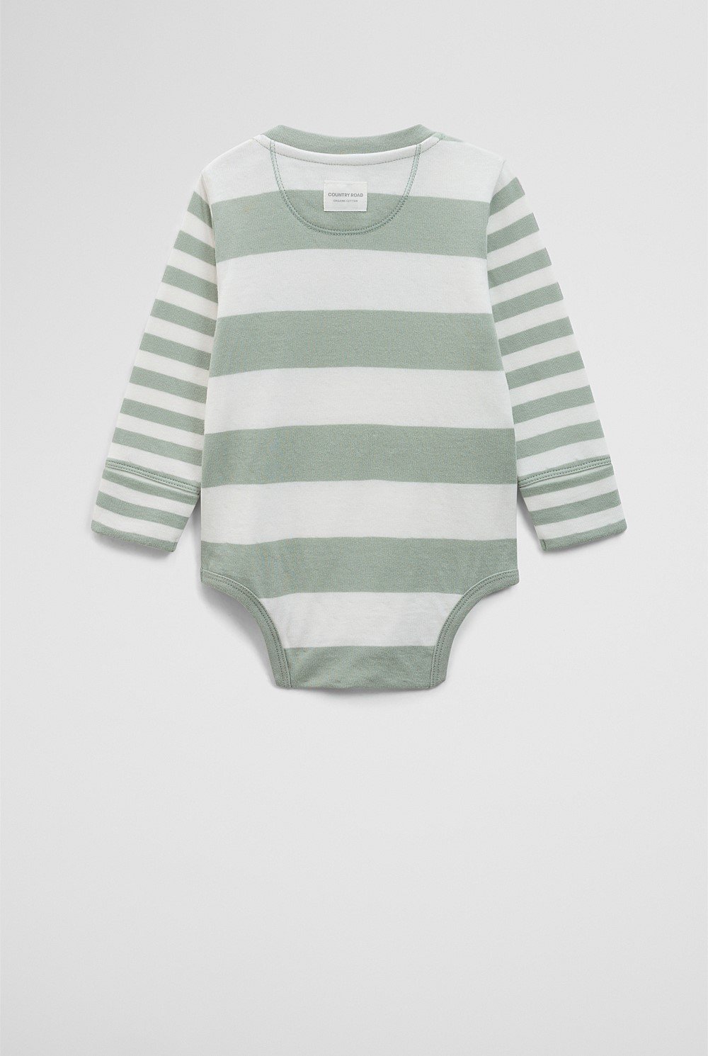 Spliced Stripe Long Sleeve Bodysuit
