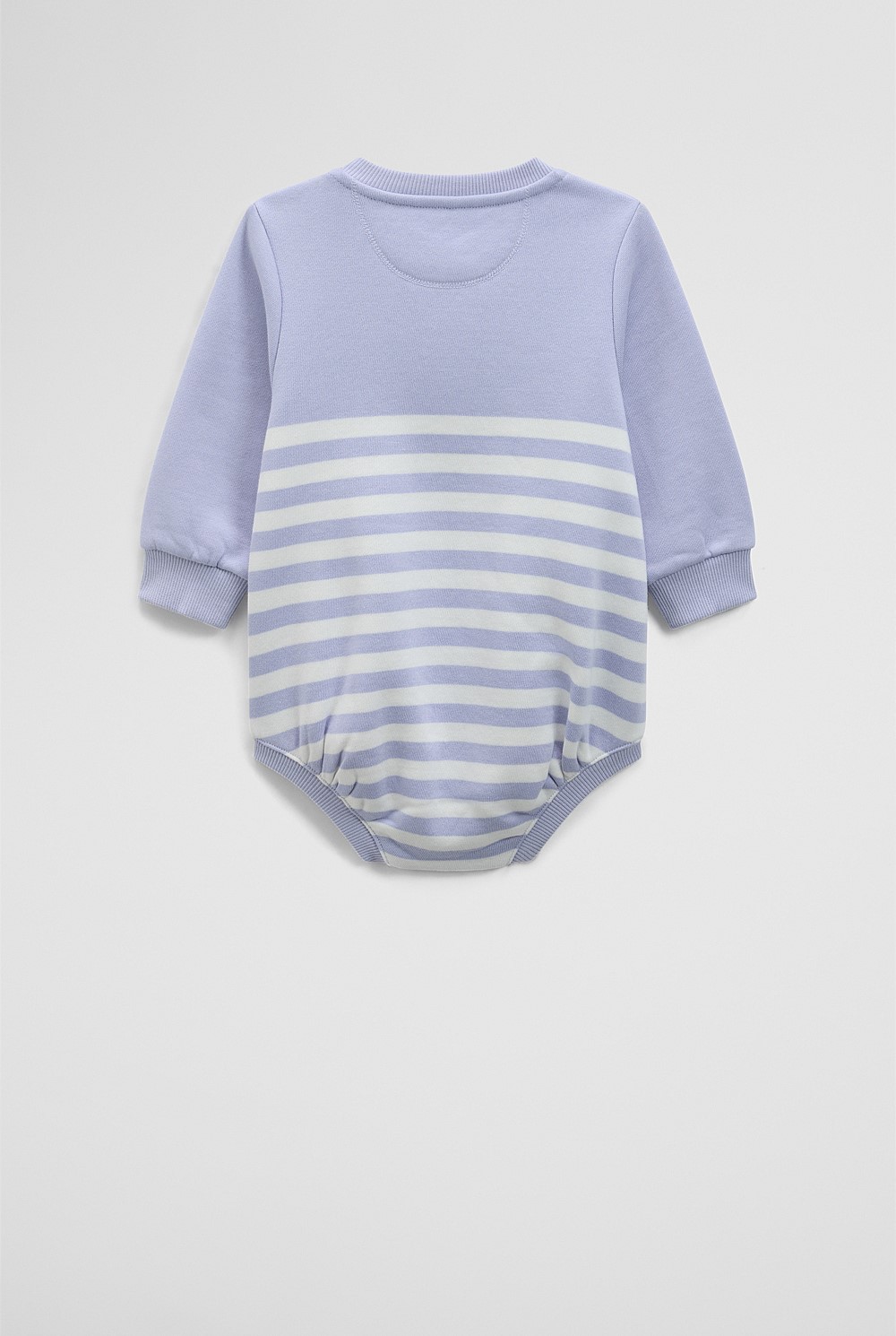 Organically Grown Cotton Logo Oversized Long Sleeve Bodysuit