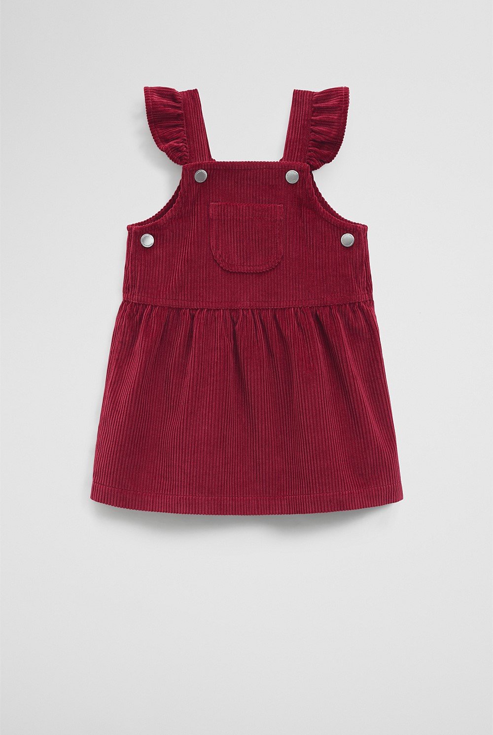 Organically Grown Cotton Cord Frill Dress