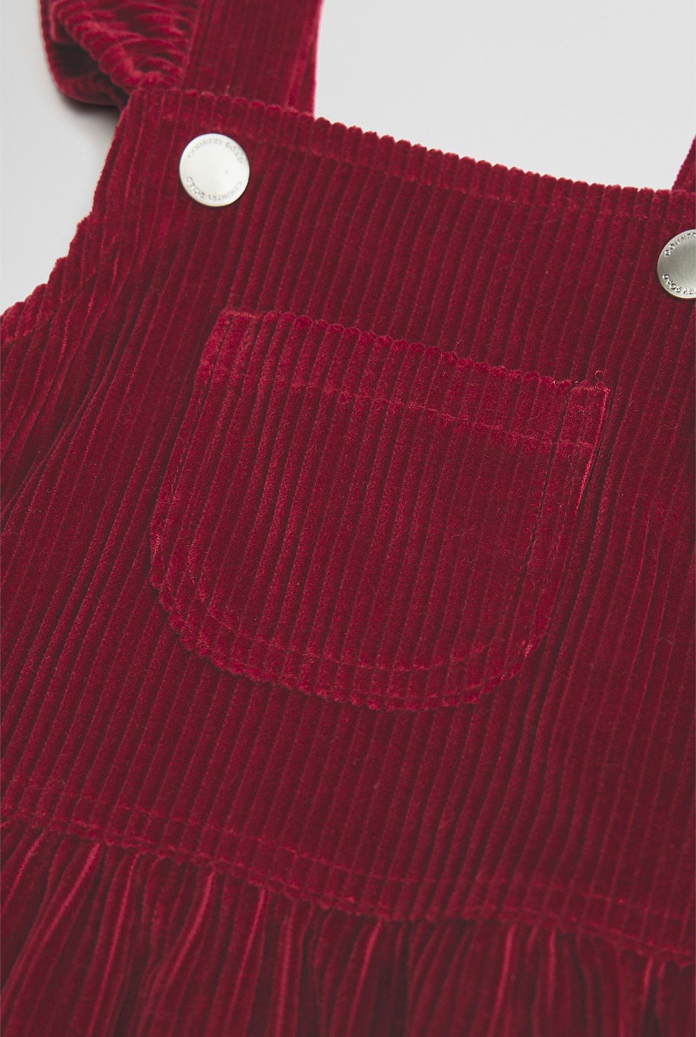 Organically Grown Cotton Cord Frill Dress