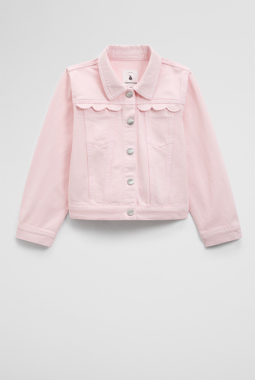 Scallop Denim Jacket