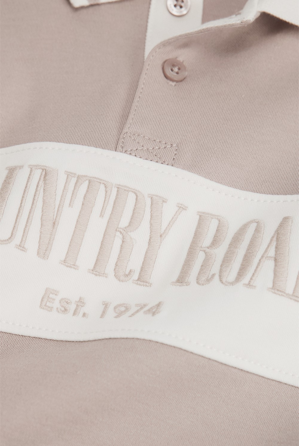 Organically Grown Cotton Logo Rugby T-Shirt