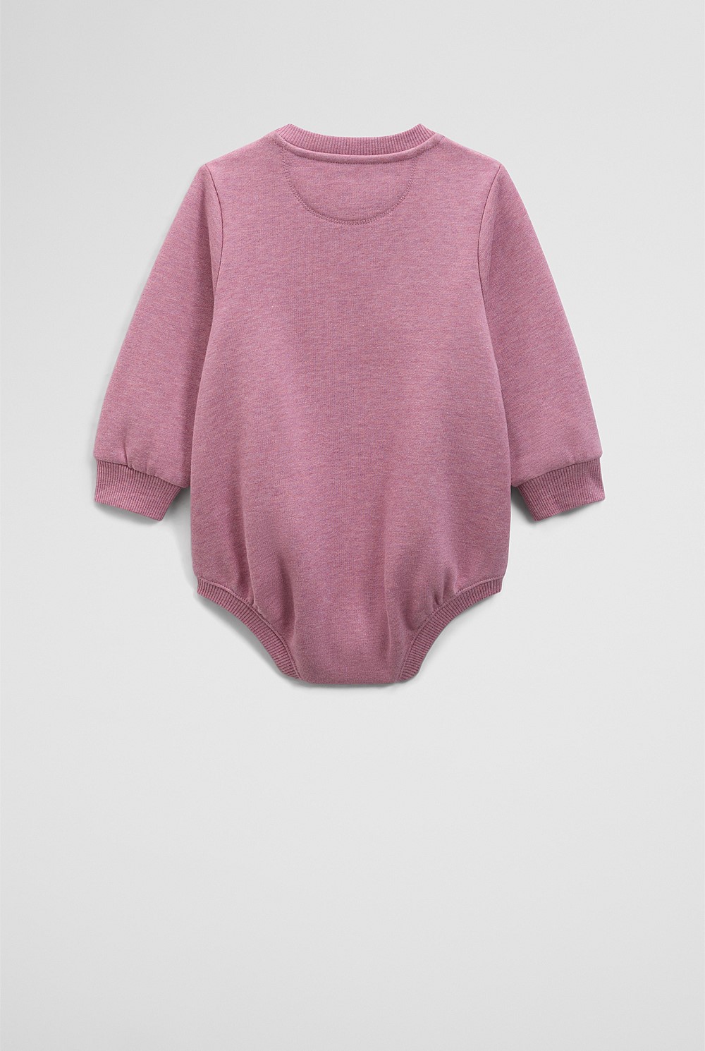 Organically Grown Cotton Logo Oversized Long Sleeve Bodysuit