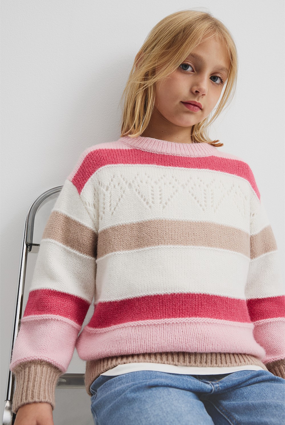 Striped Textured Knit