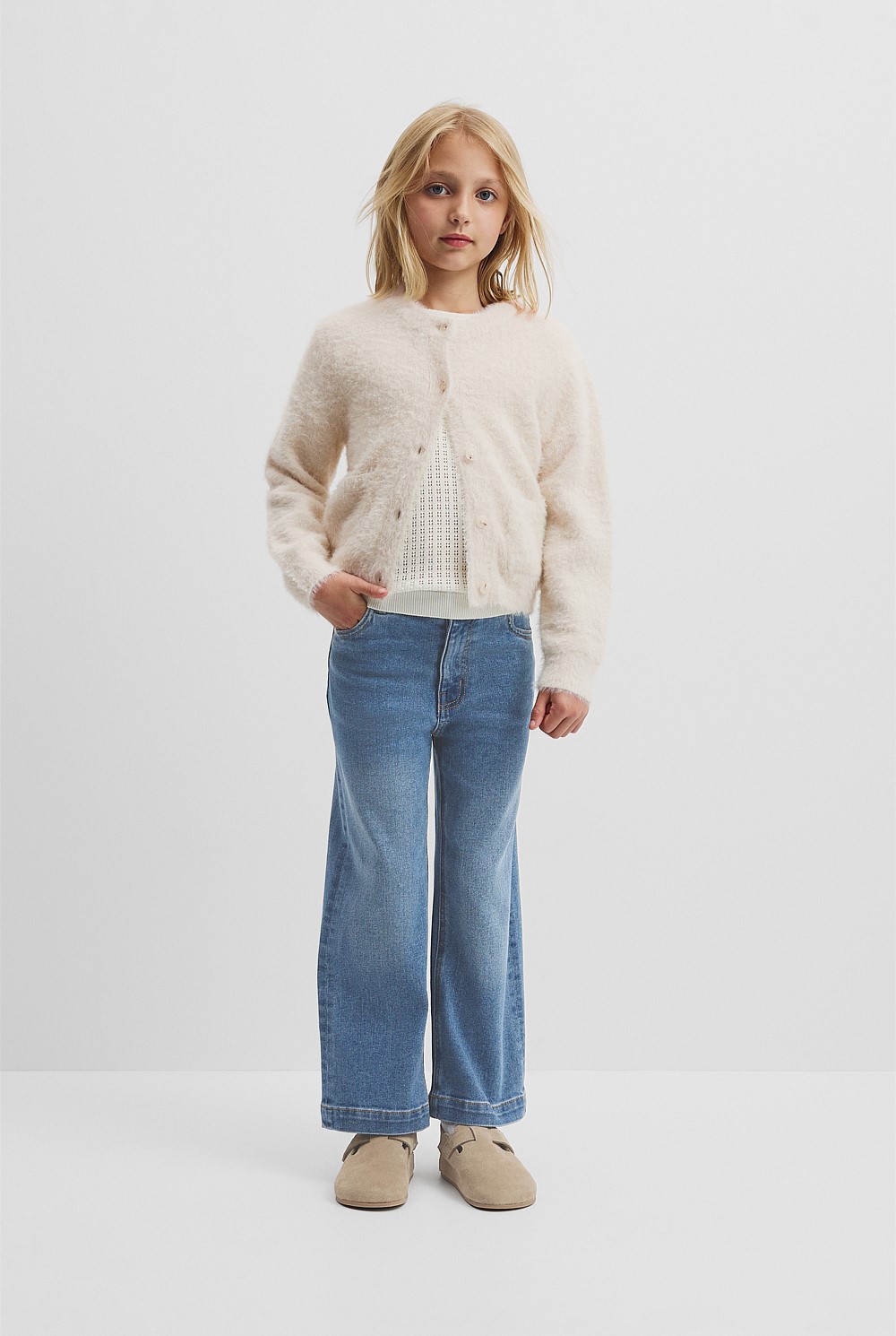 Fluffy Knit Cardigan