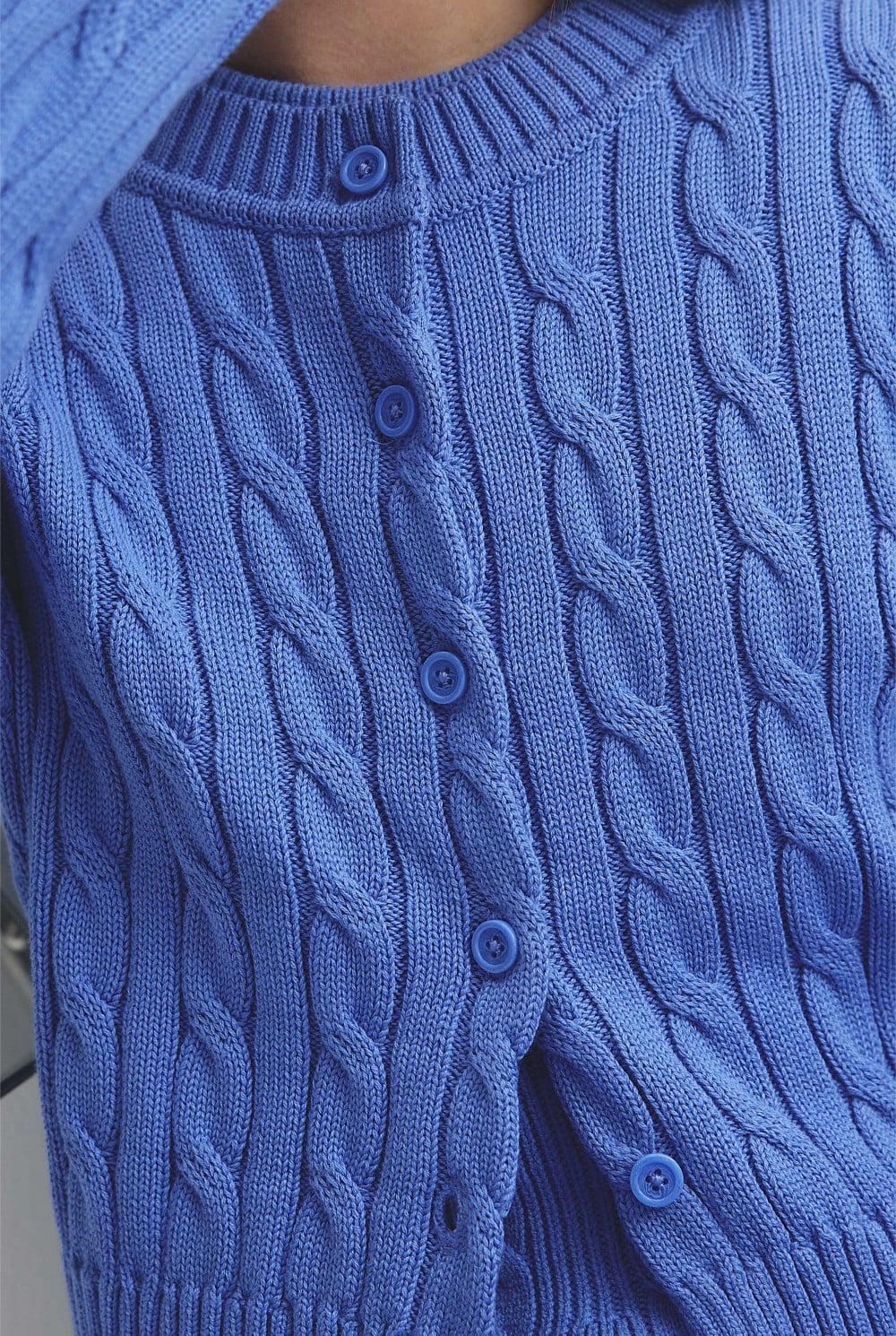 Teen Cable Knit Cardigan