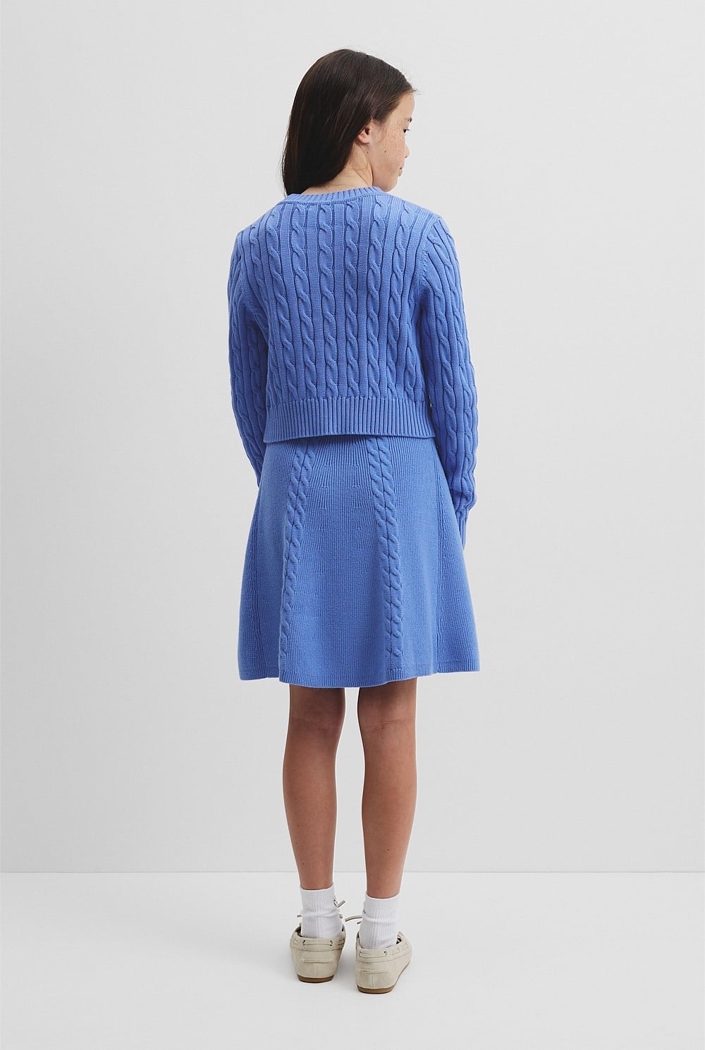 Teen Cable Knit Cardigan